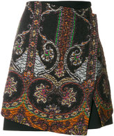 Etro - printed matelassé skirt 