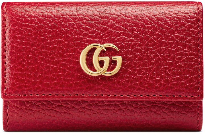 gg marmont leather key case
