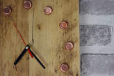Thumbnail for your product : Proper Copper Design Copper And Reclaimed Scaffold Clock