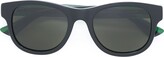 Thumbnail for your product : Gucci Eyewear Web arm contrast glasses