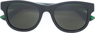 Gucci Eyewear Web arm contrast glasses