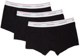 Thumbnail for your product : DSQUARED2 Three-Pack Black Logo Boxer Briefs