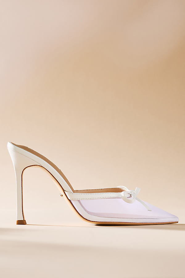 Tony Bianco Aroma Mesh Pointed-Toe Heeled Mules