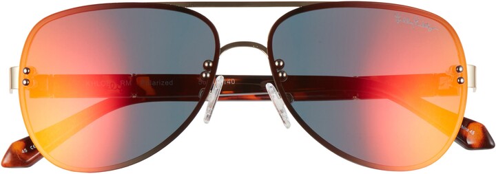 red aviator sunglasses