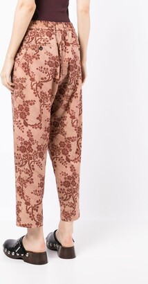 Pierre Louis Mascia Floral-Print Straight Trousers