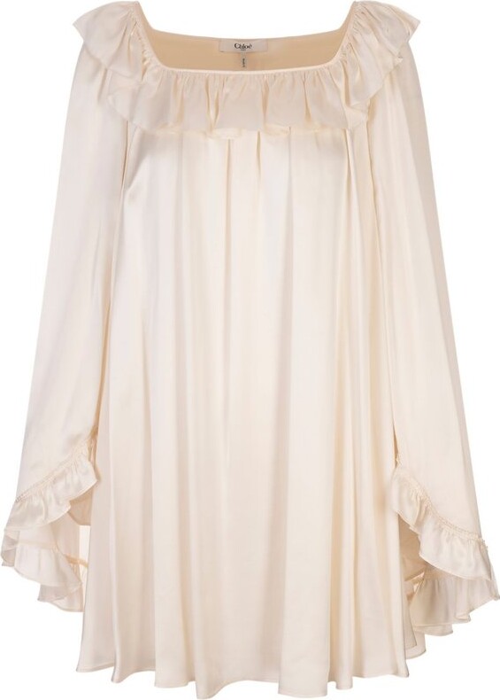 Chloé Ruffled Oversized Blouse