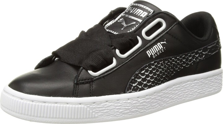 puma basket heart patent sneaker