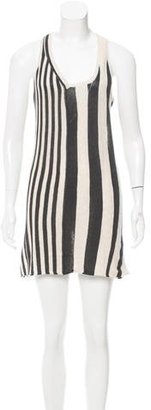 Gary Graham Striped Mini Dress