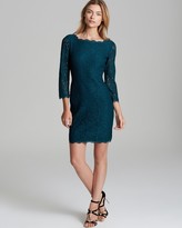 Thumbnail for your product : Adrianna Papell Petites Three-Quarter Sleeve Lace Sheath Dress