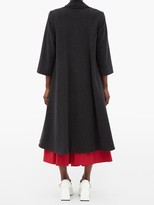 Thumbnail for your product : Molly Goddard Charlene Frilled Wool-blend Coat - Grey