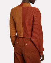 Thumbnail for your product : AMUR Milena Cropped Rib Knit Sweater