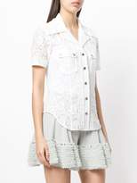 Thumbnail for your product : Chloé lace short sleeve shirt