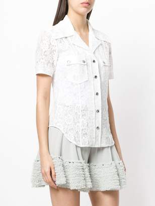 Chloé lace short sleeve shirt