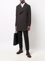 Thumbnail for your product : Tagliatore Check-Print Double-Breasted Coat