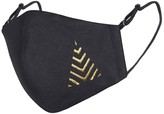 Thumbnail for your product : Face My Mask Black Linen Cotton Face Mask With Filter Pocket & Christmas Tree Embroidery