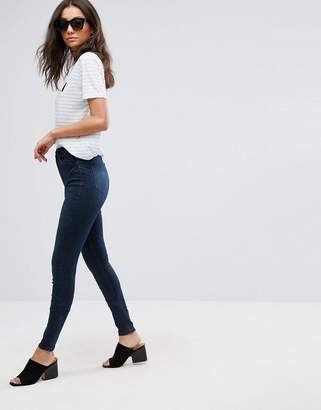 ASOS Tall TALL 'SCULPT ME' High Waist Premium Jeans in Vivienne Dark Wash
