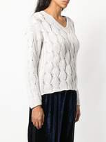 Thumbnail for your product : Lamberto Losani patterend knit sweater