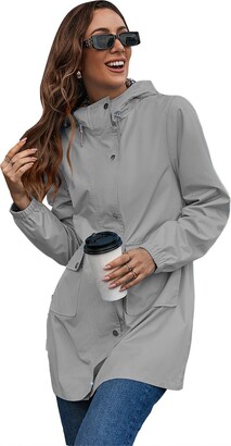  Women's Waterproof Jacket Hooded Raincoats Fashion