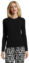 Thumbnail for your product : Magaschoni black cashmere crewneck rolled hem sweater