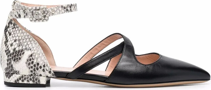 Bally Python Print-Detail Pointed Pumps