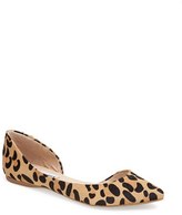 Thumbnail for your product : Steve Madden 'Elusion' Leopard Print Calf Hair Half d'Orsay Flat