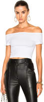 Thumbnail for your product : Helmut Lang Cropped Off Shoulder Seamless Top