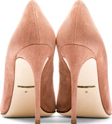 Thumbnail for your product : Dolce & Gabbana Rose Suede Pointed Pumps