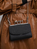 Thumbnail for your product : Charles & Keith Glittered Knuckle-Ring Clutch