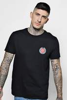 Thumbnail for your product : boohoo MAN Crest Print T-Shirt