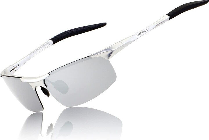 ANDOILT Mens Sports Polarized Sunglasses UV Protection Sunglasses for Men Fishing Driving 
