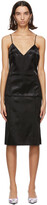Thumbnail for your product : Kwaidan Editions Black Bonded Satin Faceted Slip Dress
