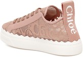 Thumbnail for your product : Chloé Lauren lace sneakers