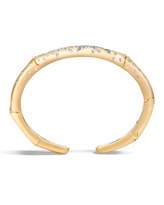 Thumbnail for your product : John Hardy Bamboo 7mm 18k Gold Diamond Kick Cuff Bracelet, Size S