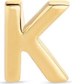 Kendra Scott Letter K Single Stud Earring in 18k Gold Vermeil | Metal
