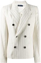Thumbnail for your product : Polo Ralph Lauren Pinstripe Double-Breasted Blazer