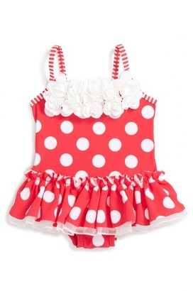 Little Me Infant Girl's Big Dot One-Piece Swimsuit