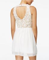 Thumbnail for your product : Trixxi Juniors' Lace Fit & Flare Dress