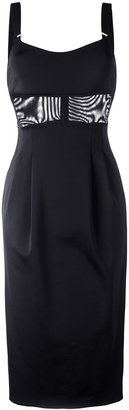 Max Mara pleated pencil dress - women - Polyamide/Spandex/Elastane - 44