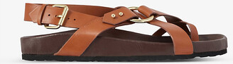 soeur Mexico gold-tone leather sandals