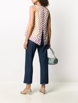 Thumbnail for your product : Olivia Palermo Optic-Print Trapeze Vest
