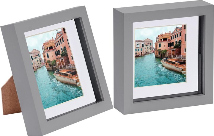 Nicola Spring 8x10 3D Box Photo Frames 4x6 x2 - ShopStyle