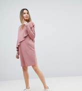 Thumbnail for your product : ASOS Maternity Sweat Dress With Ruffle Front