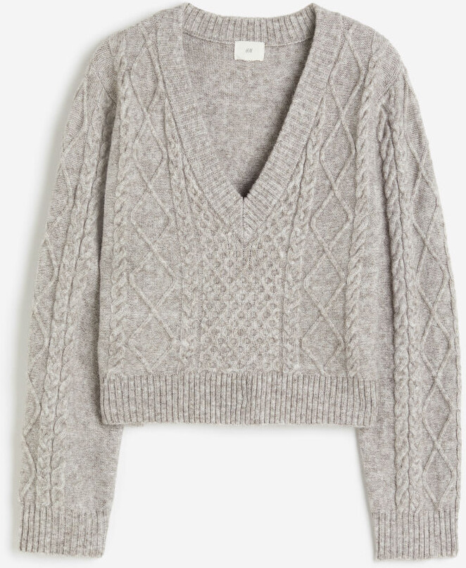 H&M Cableknit Sweater ShopStyle
