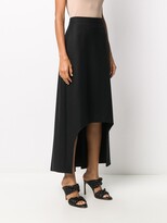 Thumbnail for your product : Alexander McQueen High-Low Long Skirt