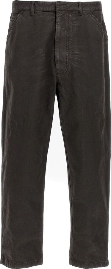 Prada Logo Detailed Wide-Leg Jeans