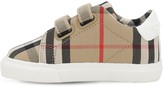 Thumbnail for your product : Burberry Classic Check Canvas Strap Sneakers