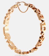 Thumbnail for your product : Versace Logo hoop earrings