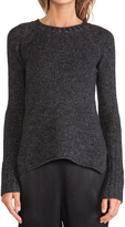 Thumbnail for your product : Enza Costa Merino Cashmere Cuffed Crew Knit