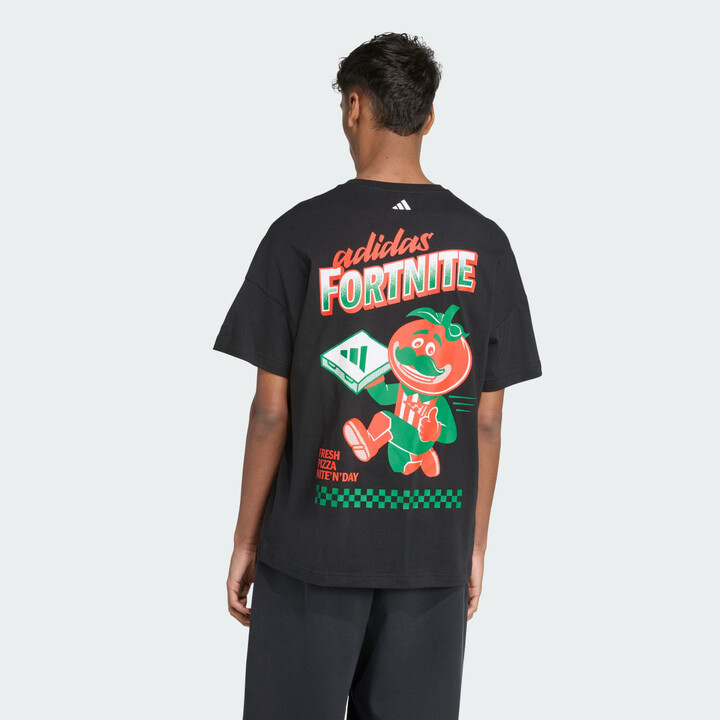 adidas X Fortnite Graphic Loose Tee Black M Mens