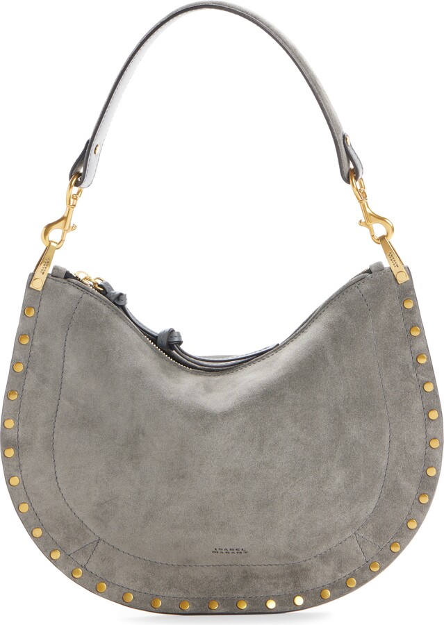 Isabel Marant Oskan Soft Suede Zipped Shoulder Bag
